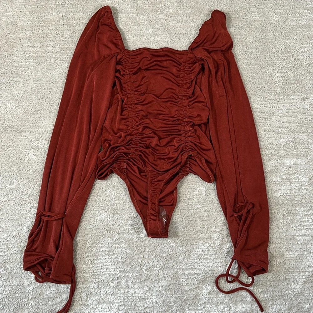 Free People Meant To Be Ruched Bodysuit